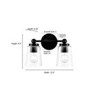 Millennium Lighting 22002-PN Polished Nickel Lauryn 13.5'' Wide 2-light Vanity - Polished Nickel Image 3