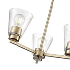 Millennium Lighting 64103-MG Modern Gold Strayhan 18'' 3-light Chandelier - Modern Gold Image 4