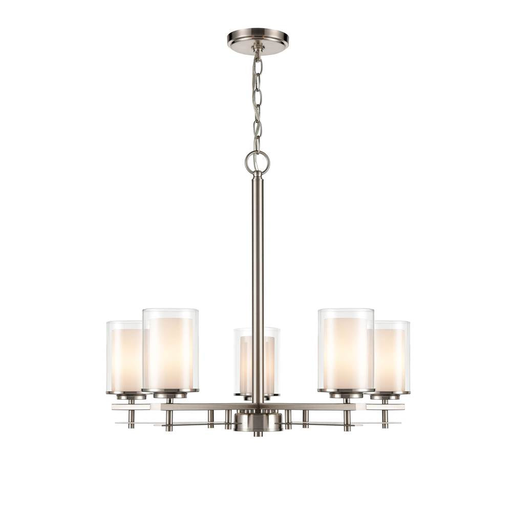 Millennium Lighting 5515-BN Brushed Nickel Chandelier Ceiling Light Image 1