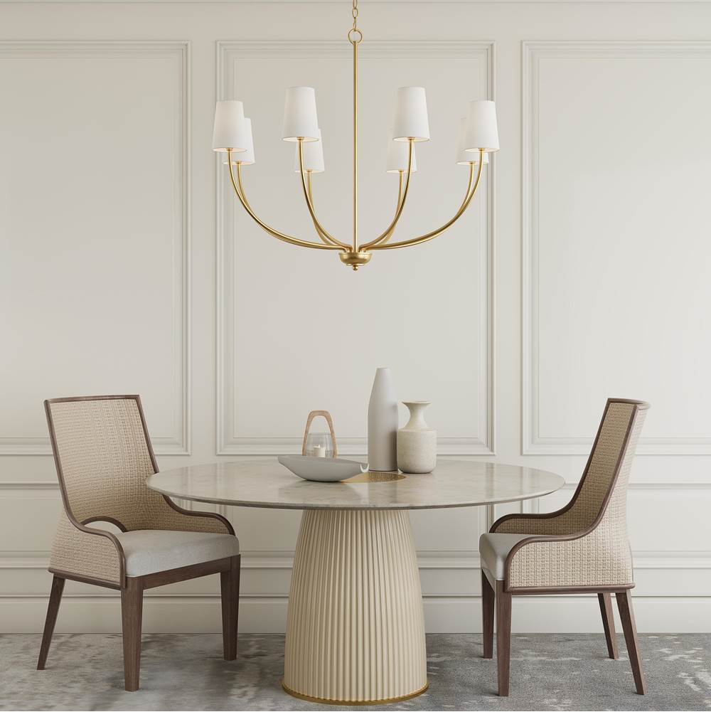 Millennium Lighting 29908-VB Vintage Brass Chandelier Ceiling Light Image 2
