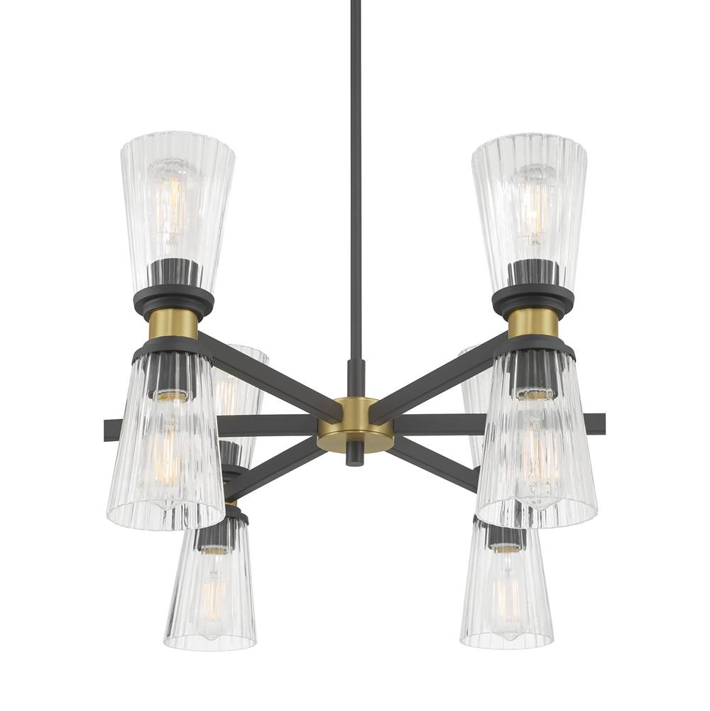 Millennium Lighting 9312-MB/VB Matte Black Lustria  29.5'' Wide 12-light Chandelier Image 7