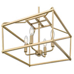 Millennium Lighting 19104-VB Vintage Brass Nellita 16'' Wide 4-light Pendant - Vintage Brass Image 7