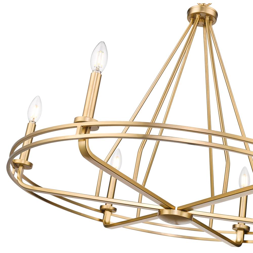 Millennium Lighting 21606-VB Vintage Brass Jody 32.5'' Wide 6-light Chandelier - Vintage Brass Image 4