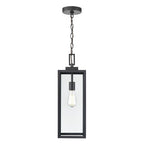 Millennium Lighting 60191-PBK Powder Coated Black 1-light Outdoor Hanging Lantern - Powder Coated Black Image 1