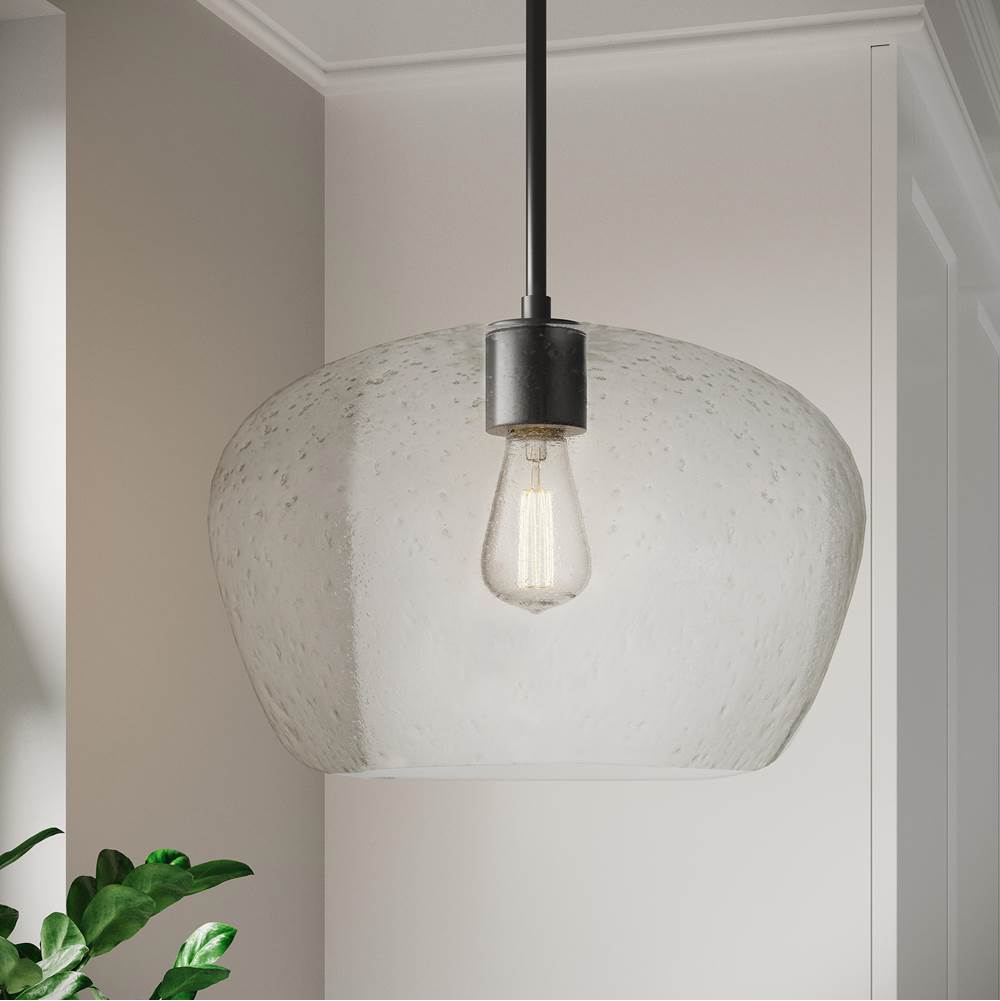 Millennium Lighting 203201-MB Matte Black Pomari 14'' Wide 1-light Pendant Image 4