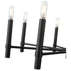 Millennium Lighting 25708-MB Matte Black Skyva 30.25'' Wide 8-light Chandelier - Matte Black Image 5