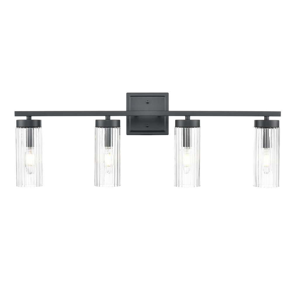Millennium Lighting 46004-MB Matte Black Iversen 29.75'' Wide 4-light Vanity - Matte Black Image 6