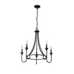 Millennium Lighting 12205-MB Matte Black Chandelier Ceiling Light Image 5