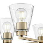 Millennium Lighting 64105-MG Modern Gold Strayhan 24'' 5-light Chandelier - Modern Gold Image 5