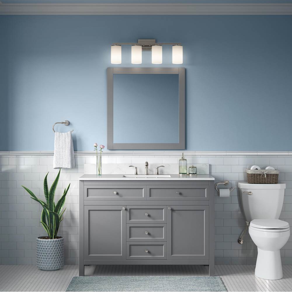 Millennium Lighting 2704WG-BN Brushed Nickel Verlana 27.75'' 4-light Vanity - Brushed Nickel Image 4