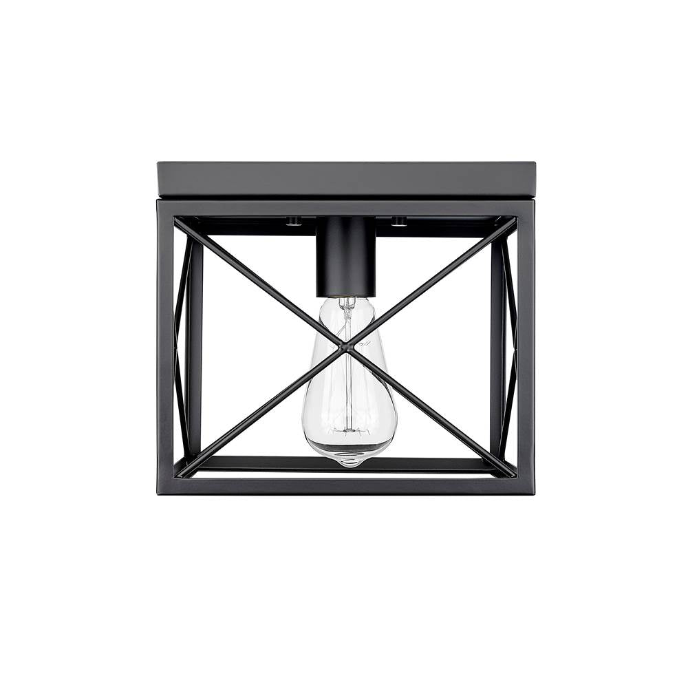 Millennium Lighting 94101-MB Matte Black Flushmount Ceiling Light Image 1