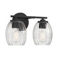 Millennium Lighting 9992-MB Matte Black Miravelle 14'' Wide 2-light Vanity Image 1