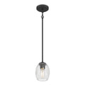 Millennium Lighting 9981-MB Matte Black Miravelle 5.25'' Wide 1-light Mini Pendant Image 1