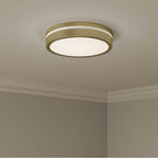 Millennium Lighting 401001-VB Vintage Brass Soltra 13'' Wide Led Flush Mount Image 3