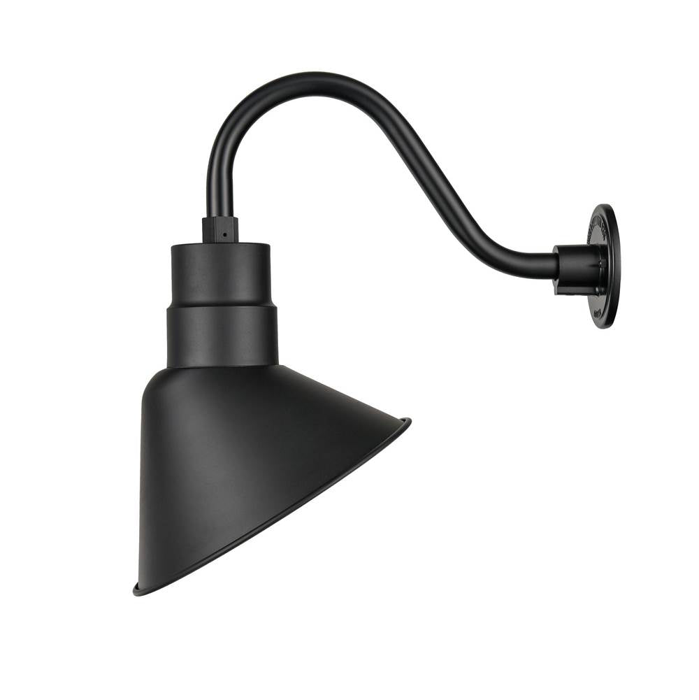 Millennium Lighting LEDRAS12-SB Satin Black Led Angle Shade Image 1