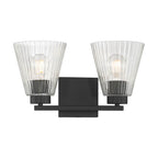 Millennium Lighting 63002-MB Matte Black Riville 13.75'' Wide 2-light Vanity Image 6