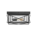 Millennium Lighting 42616-PBK Powder Coated Black Outdoor Flush Mount Image 1
