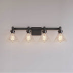 Millennium Lighting 20004-MB Matte Black Barlon 34.75'' 4-light Vanity - Matte Black Image 5