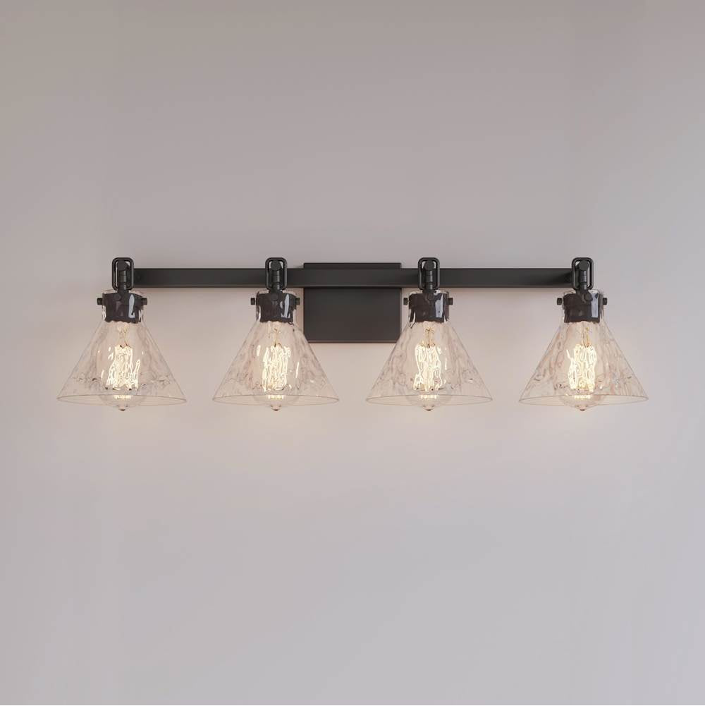 Millennium Lighting 20004-MB Matte Black Barlon 34.75'' 4-light Vanity - Matte Black Image 5