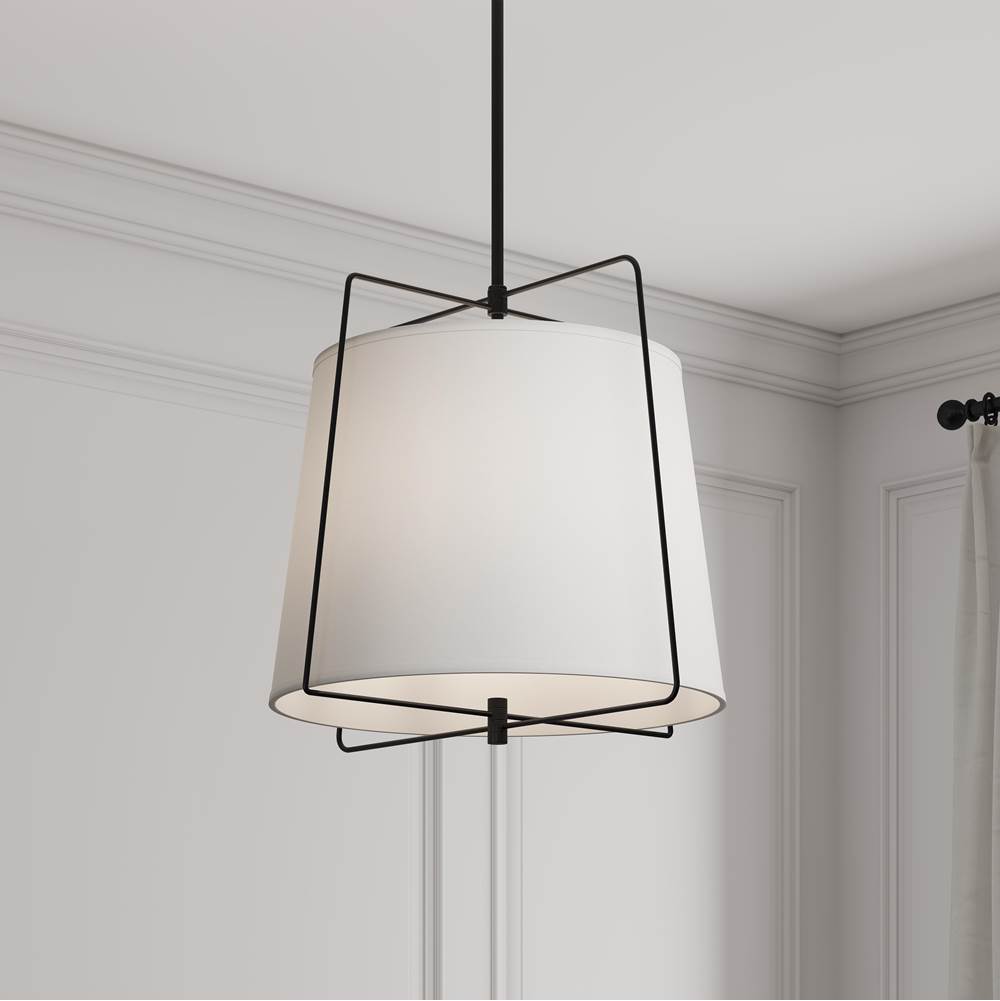Millennium Lighting 919103-MB Matte Black Vellinor 20'' Wide 3-light Pendant Image 4