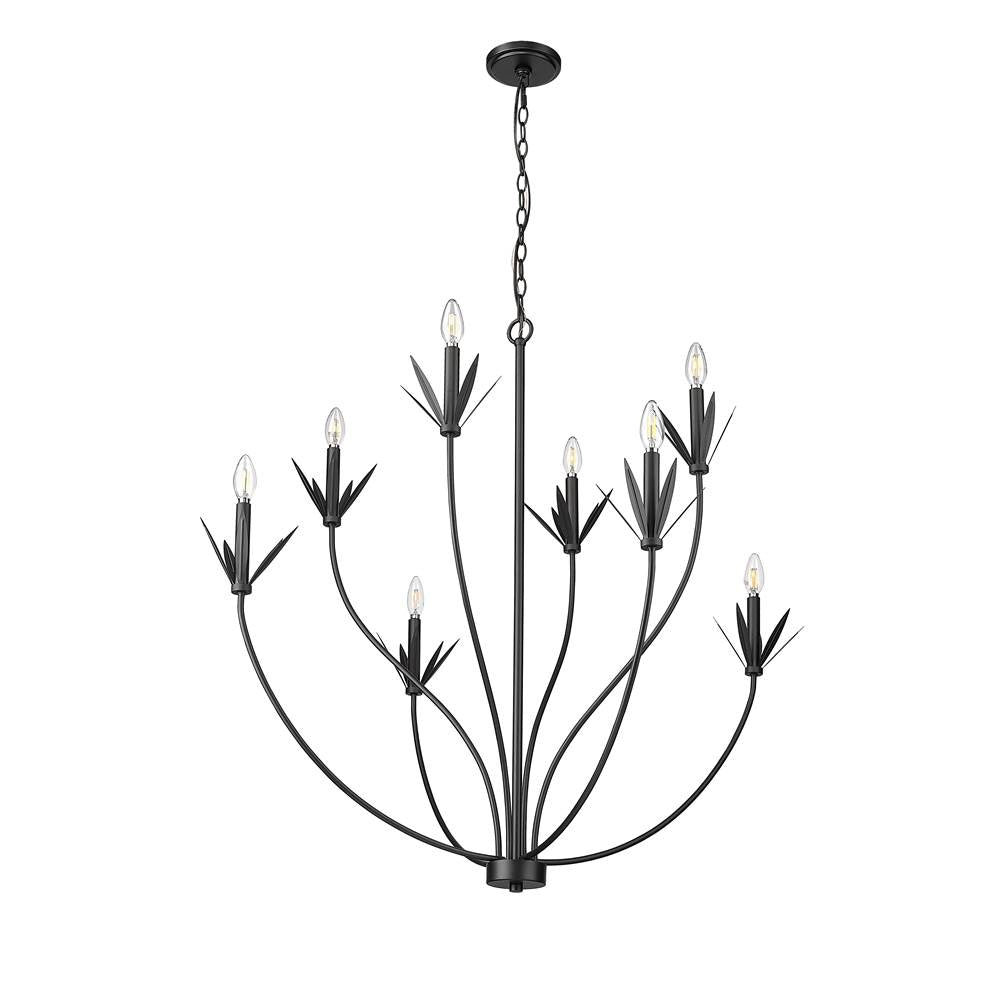 Millennium Lighting 12708-MB Matte Black Chandelier Ceiling Light Image 5