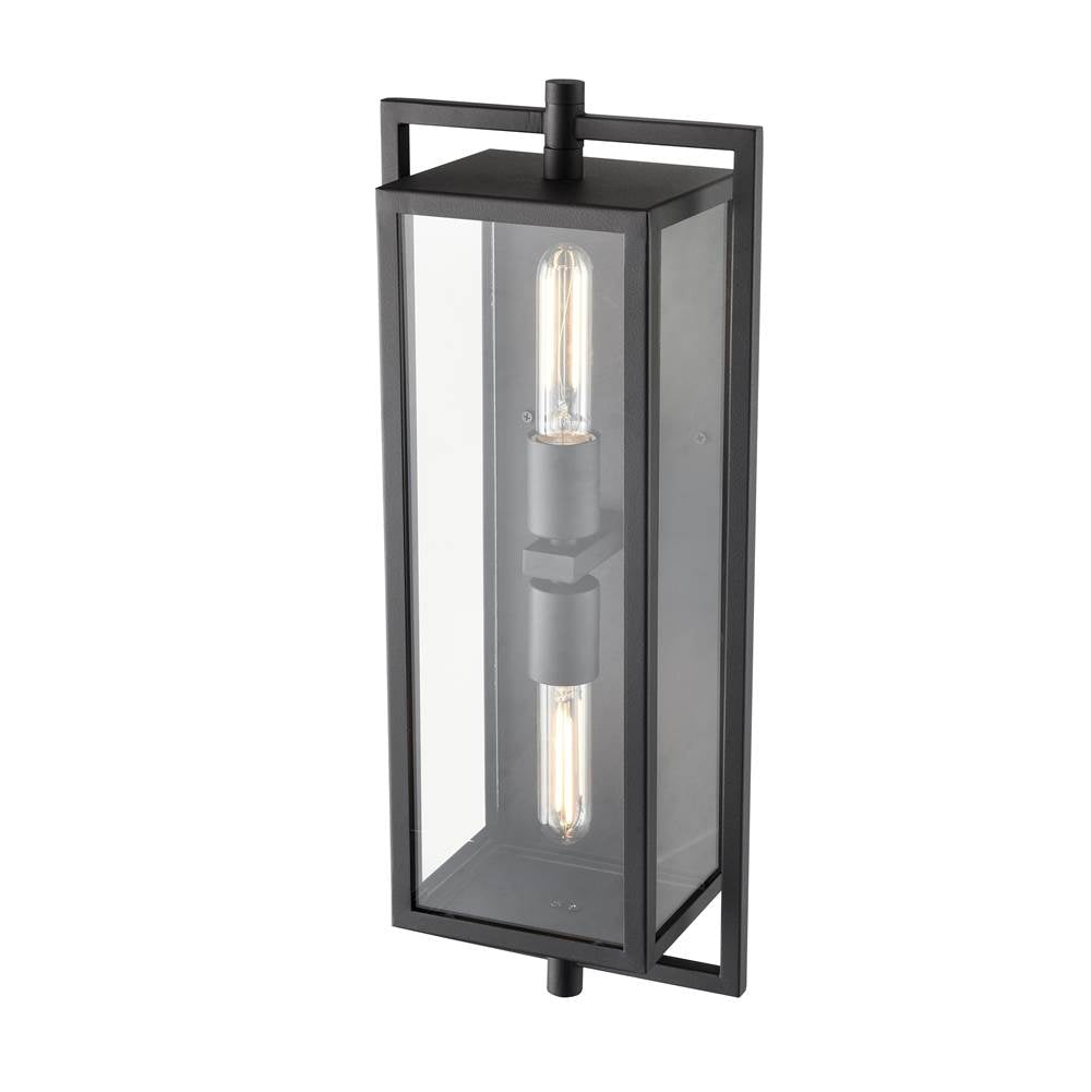 Millennium Lighting 250002-TBK Textured Black Outdoor Wall Sconce Image 5