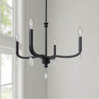 Millennium Lighting 220104-MB Matte Black Viremont 22'' Wide 4-light Chandelier Image 4