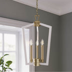 Millennium Lighting 4523-MW/MG Matte White,Modern Gold Pendant Light Image 2
