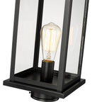 Millennium Lighting 4124-PBK Powder Coat Black Outdoor Post Lantern Image 1