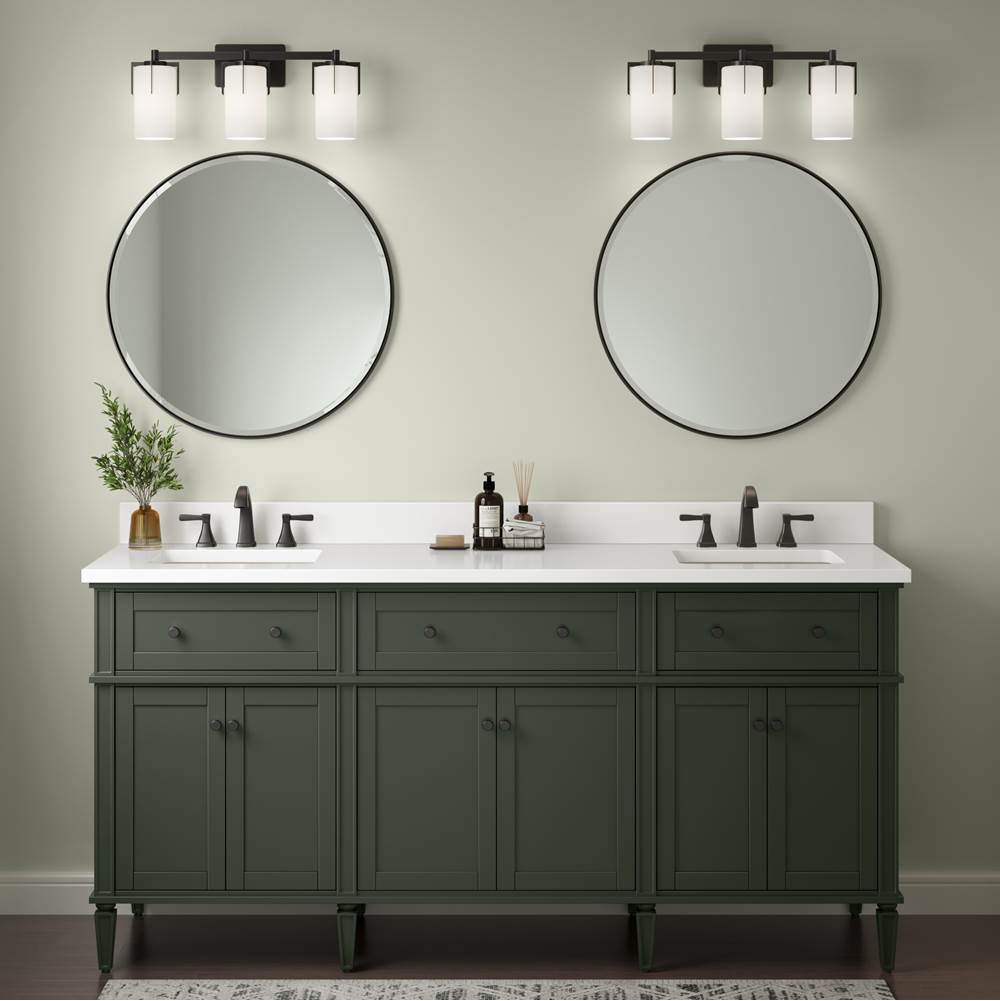 Millennium Lighting 65003-MB Matte Black Froselle 22'' Wide 3-light Vanity Image 4