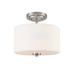 Millennium Lighting 2710WG-BN Brushed Nickel Verlana 22'' 2-light Semi-flush Mount - Brushed Nickel Image 1