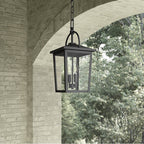 Millennium Lighting 66402-PBK Powder Coated Black Strathden 9'' Wide 2-light Outdoor Hanging Lantern Image 4