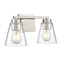 Millennium Lighting 64002-BN Brushed Nickel Strayhan 13'' 2-light Vanity - Brushed Nickel Image 1
