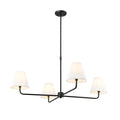 Millennium Lighting 25104-MB Matte Black Ami 40'' Wide 4-light Chandelier - Matte Black Image 1