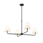 Millennium Lighting 25104-MB Matte Black Ami 40'' Wide 4-light Chandelier - Matte Black Image 1