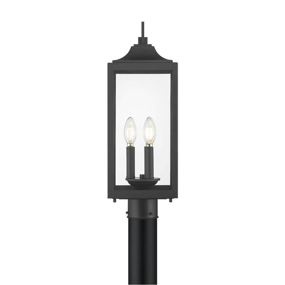 Millennium Lighting 402303-PBK Powder Coated Black Halston 20.5'' High 3-light Outdoor Post Lantern Image 7