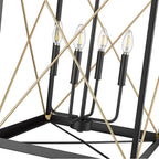 Millennium Lighting 13704-MB/PMG Matte Black,Painted Modern Gold Pendant Light Image 4