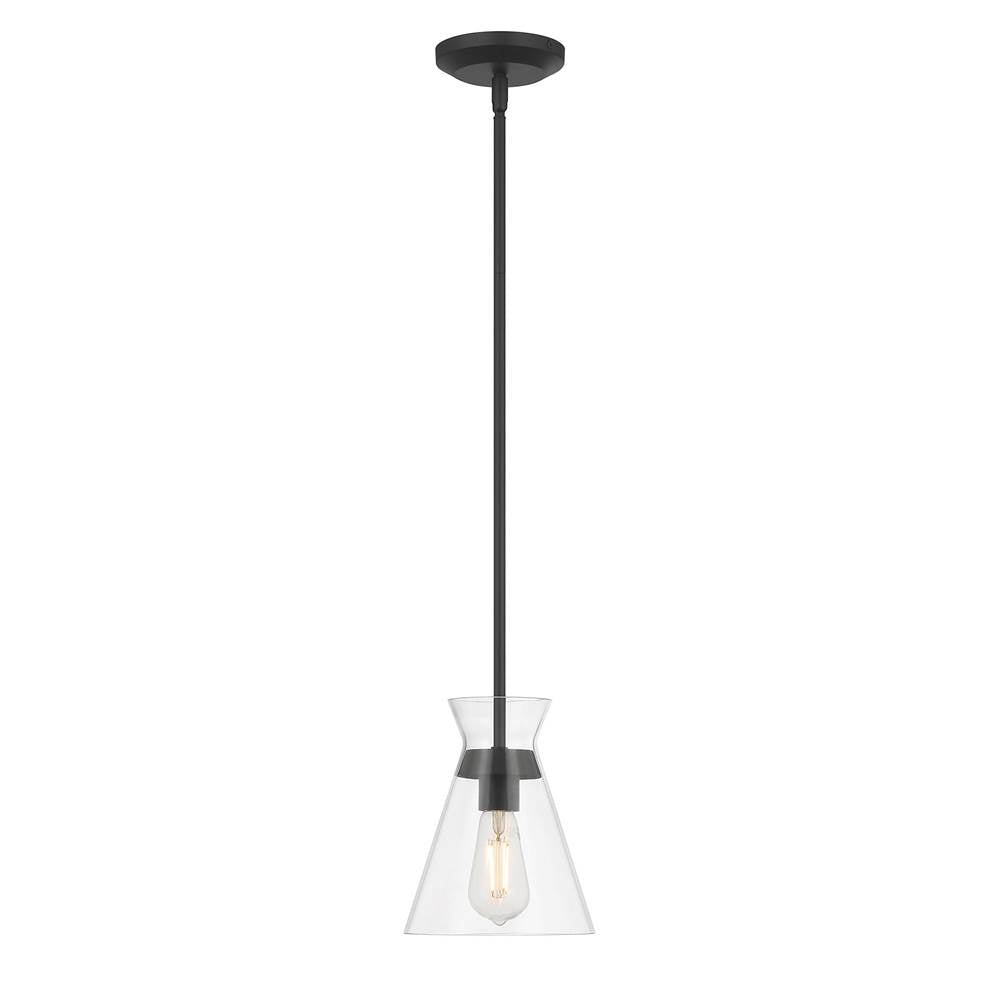 Millennium Lighting 69001-MB Matte Black Amarella 7'' Wide 1-light Mini Pendant Image 1
