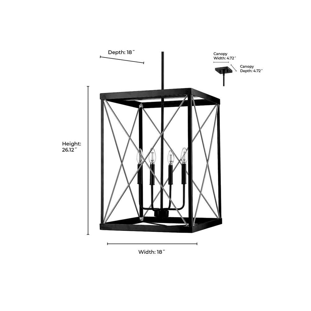 Millennium Lighting 13704-MB/PMG Matte Black,Painted Modern Gold Pendant Light Image 3
