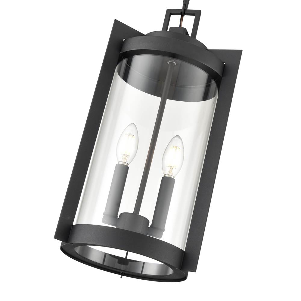 Millennium Lighting 91532-TBK Textured Black Outdoor Hanging Lantern Image 3