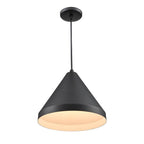Millennium Lighting RWCC17-SB Satin Black Cord Hung Wide Cone Image 5