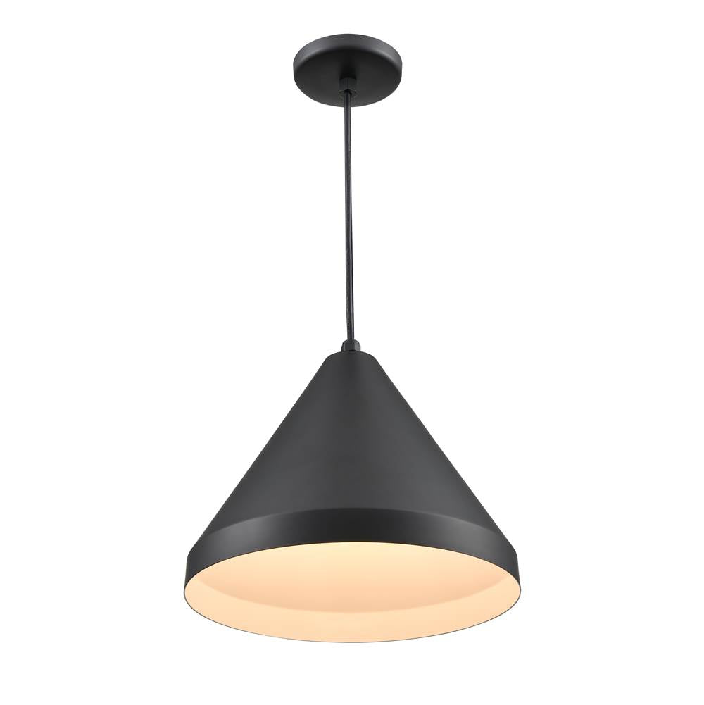 Millennium Lighting RWCC17-SB Satin Black Cord Hung Wide Cone Image 5