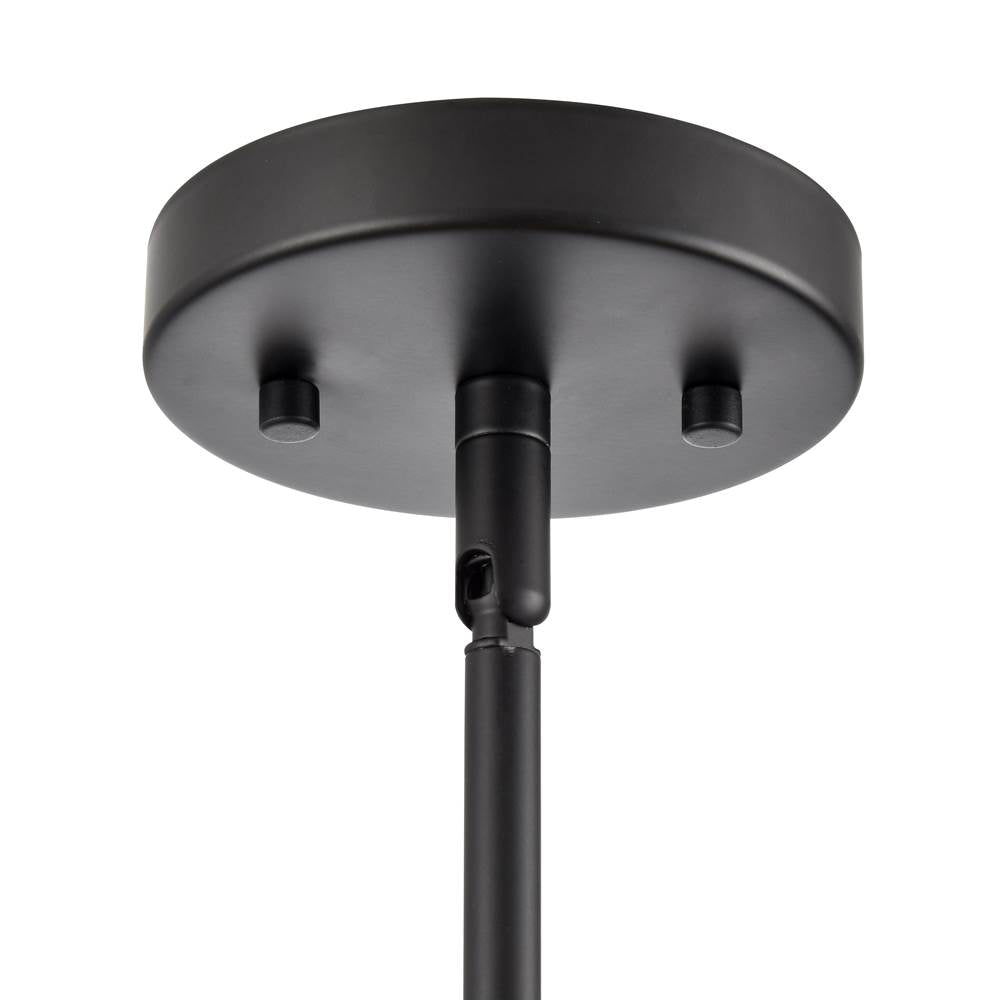 Millennium Lighting 9025-NAT Matte Black Elise 22'' Wide 3-light Pendant - Matte Black Image 4