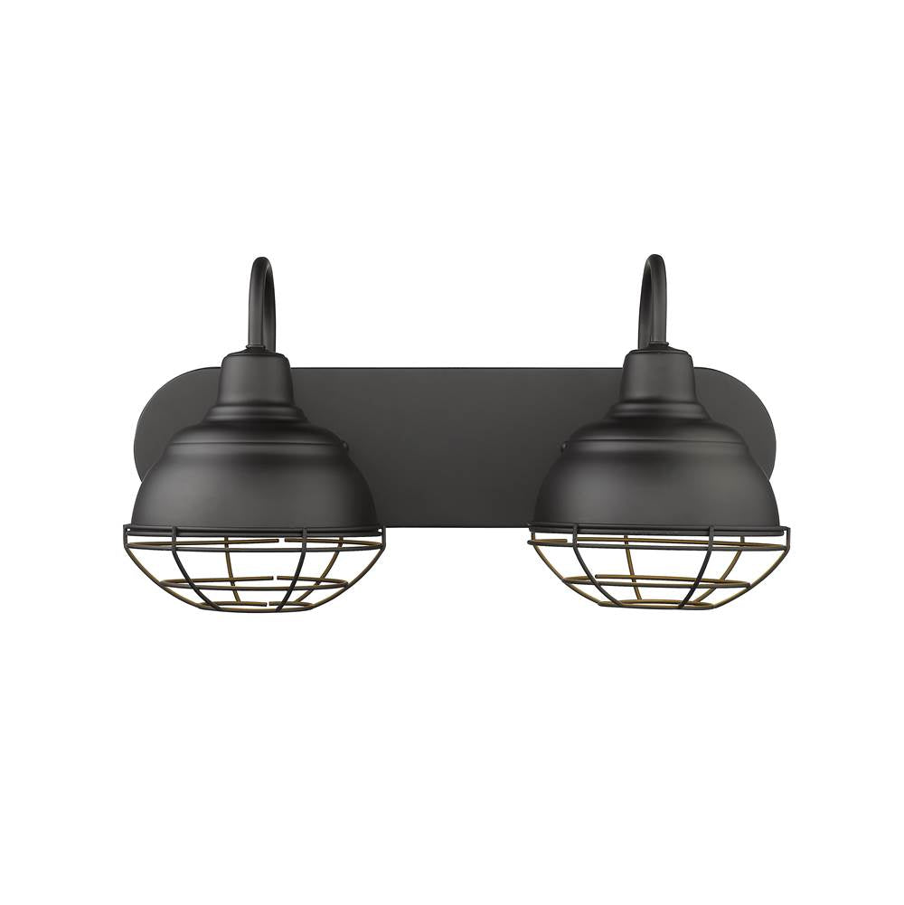 Millennium Lighting 5422-MB Matte Black Vanity Image 1