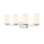 Millennium Lighting 2704WG-BN Brushed Nickel Verlana 27.75'' 4-light Vanity - Brushed Nickel Image 1