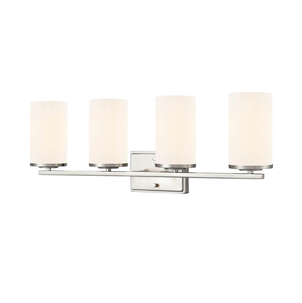 Millennium Lighting 2704WG-BN Brushed Nickel Verlana 27.75'' 4-light Vanity - Brushed Nickel Image 1
