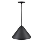 Millennium Lighting RWCC13-SB Satin Black Cord Hung Wide Cone Image 5