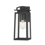 Millennium Lighting 66001-PBK Powder Coated Black Kendrix 14'' High 1-light Outdoor Lantern Image 1