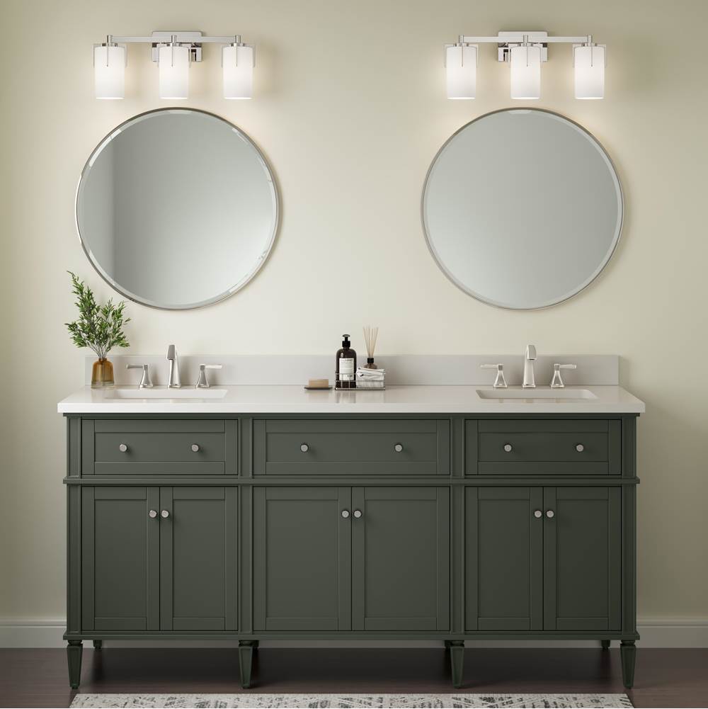 Millennium Lighting 65003-PN Polished Nickel Froselle 22'' Wide 3-light Vanity Image 4