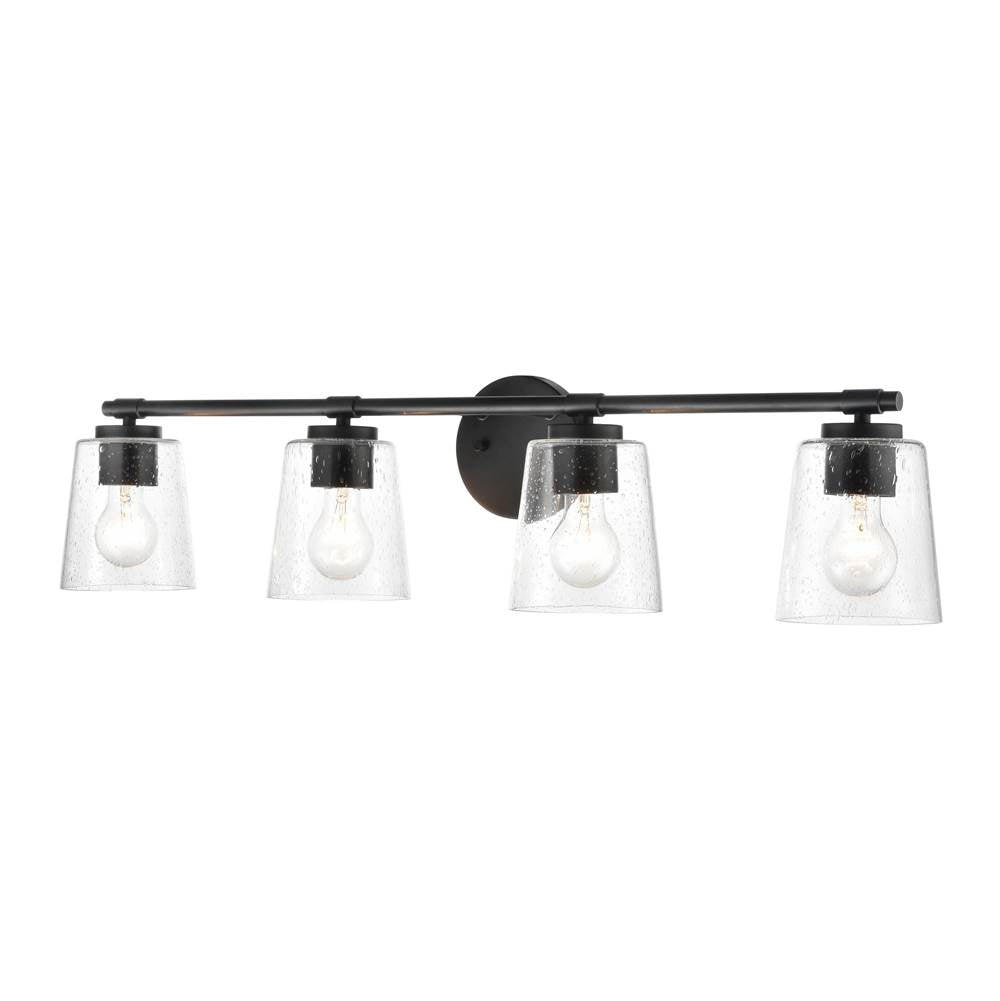 Millennium Lighting 8114-MB Matte Black 4 Light Vanity Image 3
